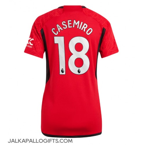 Manchester United Casemiro #18 Kotipaita Naiset 2023-24 Lyhythihainen